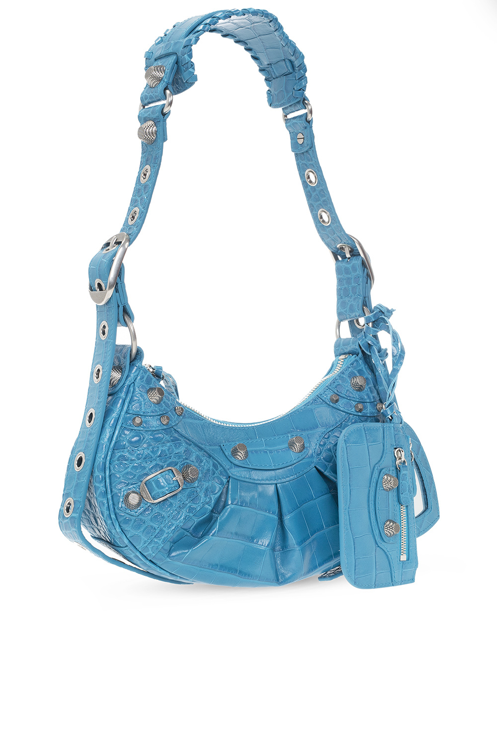 【BALENCIAGA】Le Cagole XS ハンドbag ラインストーン付き blue Balenciaga Le Cagole XS Shoulder Bag | Blue | FARFETCH JO
